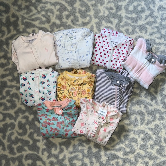 Ralph Lauren Other - 🩷RL/Burts/Roller Rabbit/Aden🩷 EUC Baby Girl 9 piece Onesie Set! 0-3m.